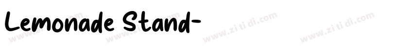 Lemonade Stand字体转换